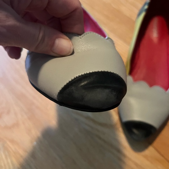 Jeffrey Campbell Multicolor Flats with Black and Cream - Picture 3 of 11